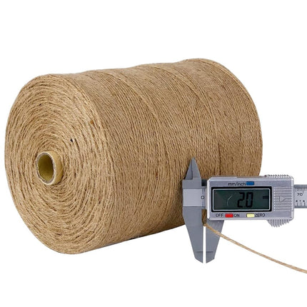 PH PERKHOMY Jute Twine String - 3600 FT Natural Thin Twine for Craft, Gardening, Gift Wrapping, Art, Wedding, Home Decoration, Packing, Christmas - 2mm (3Ply)