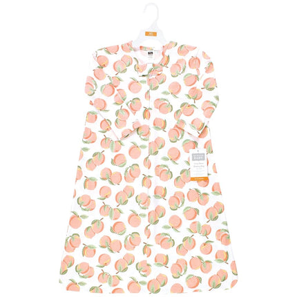 Hudson Baby Unisex Baby Saco de Dormir de Jersey de Algodón de Manga Larga, Saco, Manta, Melocotón, 12-18 Meses