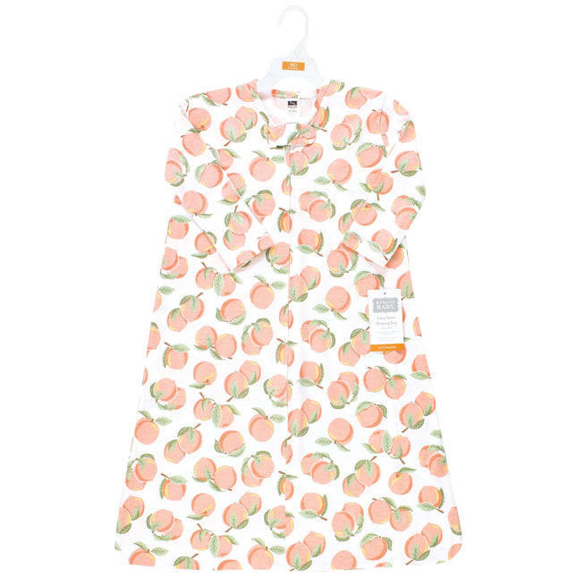 Hudson Baby Unisex Baby Saco de Dormir de Jersey de Algodón de Manga Larga, Saco, Manta, Melocotón, 12-18 Meses