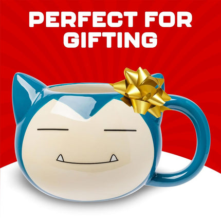 Silver Buffalo Pokémon Snorlax Face, 3D Sculpted Mug, 20oz