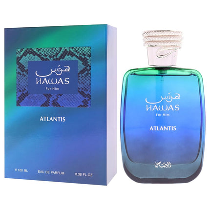 Hawas Collection - Atlantis by Rasasi for Men - 3.38 oz EDP Spray