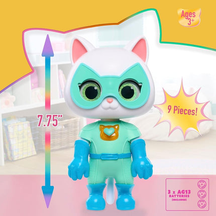 SuperKitties Cat-Tastic Bitsy Transformable, Juguetes para niños a partir de 3 años, Regalos