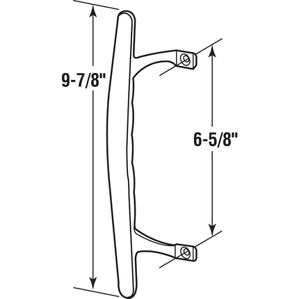 Prime-Line Products C 1067 Sliding Door Pull, Chrome Plated