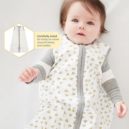 Burt's Bees Baby - Beekeeper Wearable Blanket, 100% Organic Cotton, Swaddle Transition Sleeping Bag - - Medium
