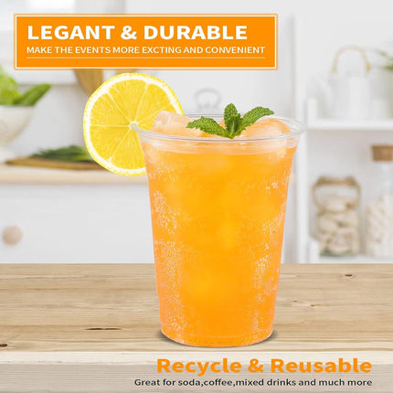 12 oz Cups, 300 Pack, Clear, Durable, Resistant, BPA Free, Recyclable, General Use Cups