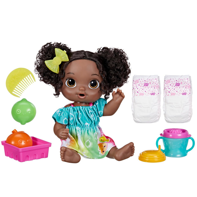 Baby Alive Fruity Sips Doll, Lime, Pretend Juicer 