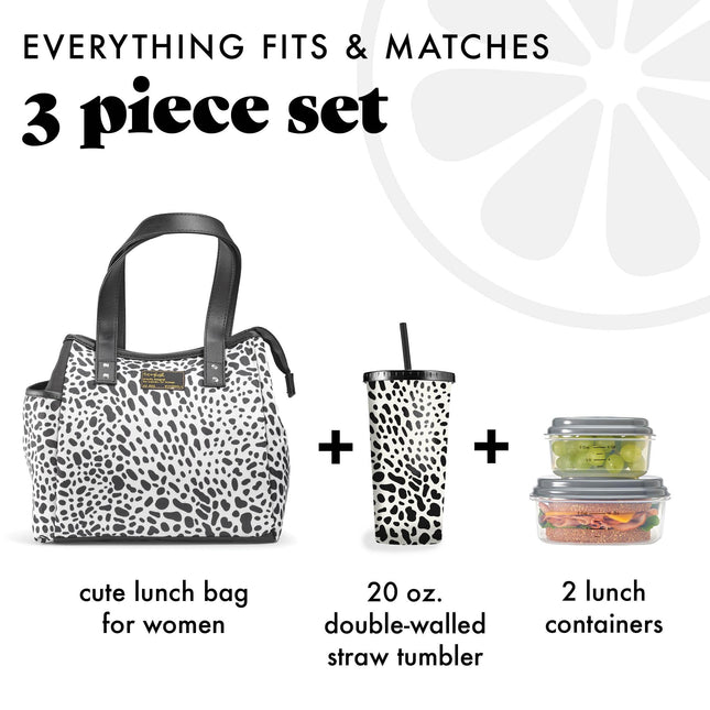 Fit & Fresh 993FF2926 Bolsa de almuerzo Westerly, Poliéster, Luxe Cheetah