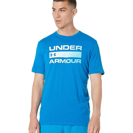 Under Armour Men's UA Team Issue Wordmark T-Shirt for Men with Graphic Design, Loose-Fit Sport and Fitness Clothing Black