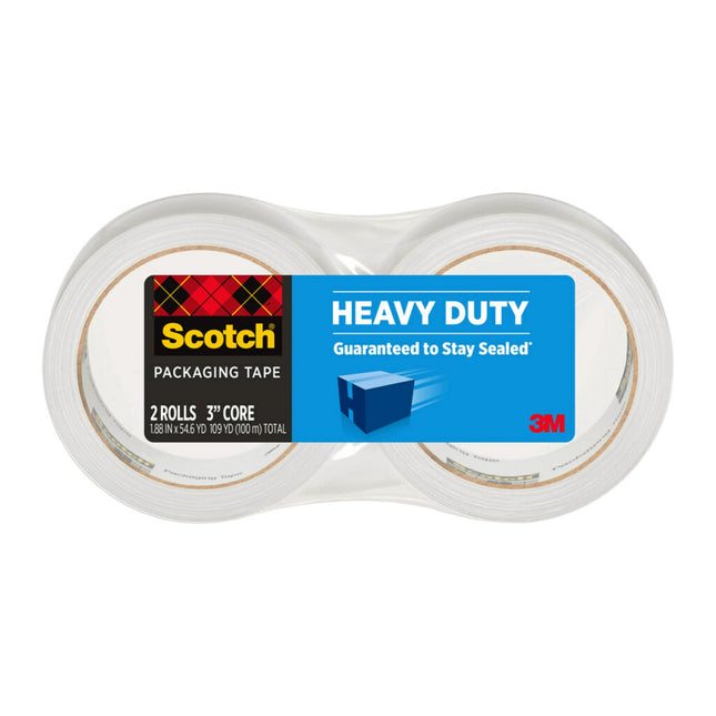 Scotch Heavy Duty Packaging Tape, 1.88" x 54.6 yd,
