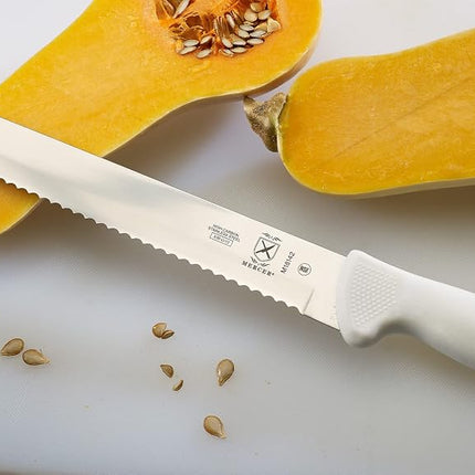Mercer Culinary 10" Slicer-Wavy Edge, White