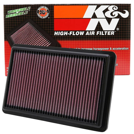 K&N Engine Air Filter: High Performance, Premium, Washable, Replacement Filter: Compatible with 2010-2013 Acura V6 3.7L (ZDX, MDX), 33-2454