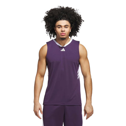 adidas Men's Basketball Legends 3-Stripes Tank Top
