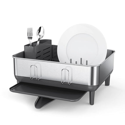simplehuman Compact Steel Frame Dish Rack, Kitchen
