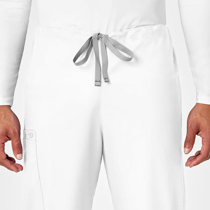WonderWink Women's Petite Plus Drawstring Cargo Pant-Tall, White, XX-Large Tall