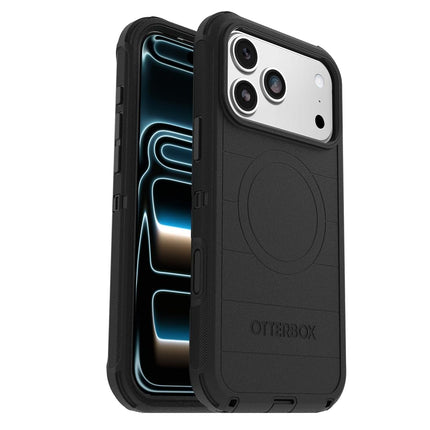 OtterBox iPhone 17 Pro Max Defender Pro Series Case - Black - Tough, Rugged & Durable iPhone Case, Snaps on MagSafe