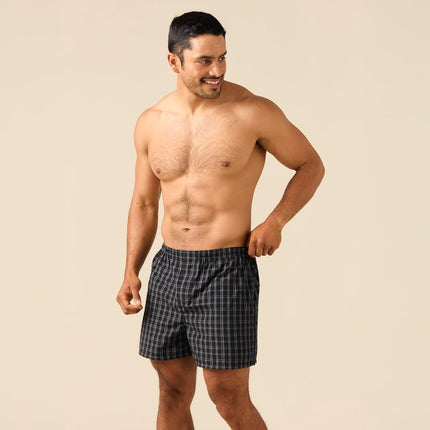 Gildan Men's Underwear Boxers, Multipack Shorts, Grey/Red Assorted (5-Pack), XXL (Pack of 5)