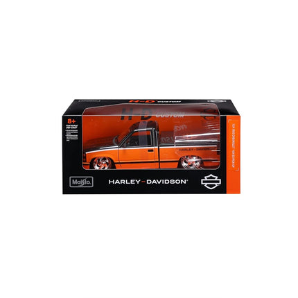 Maisto 1:24 Harley Davidson Custom 1993 Chevy Pick-up, Orange/Black