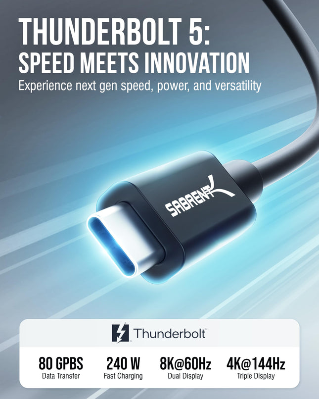 SABRENT Thunderbolt 5 Cable 3ft