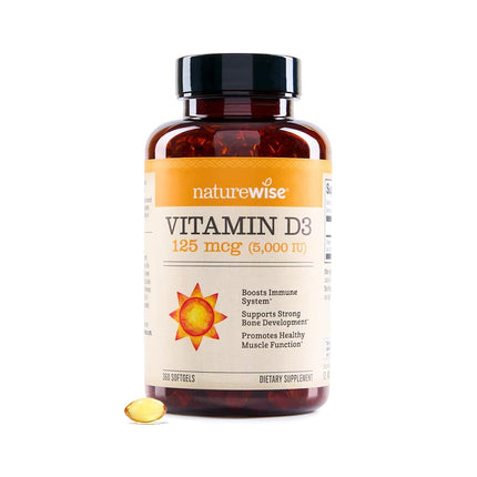 NatureWise Vitamin D3 5,000 IU for Healthy Muscle 