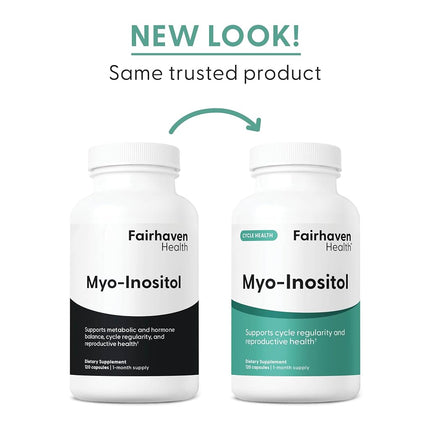 Fairhaven Health Myo-Inositol For Women and Men 120 Capsules
