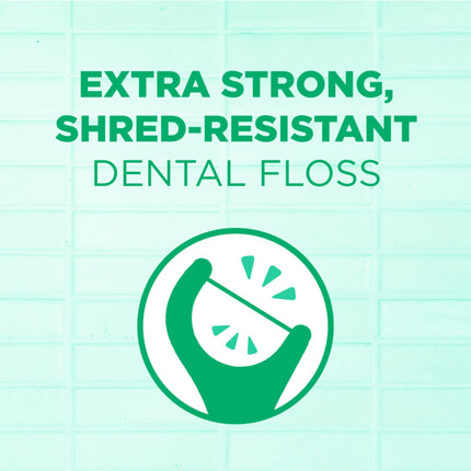 GUM Professional Clean Flossers, Fresh Mint, On-the-Go Dental String Floss Picks, 90 Count