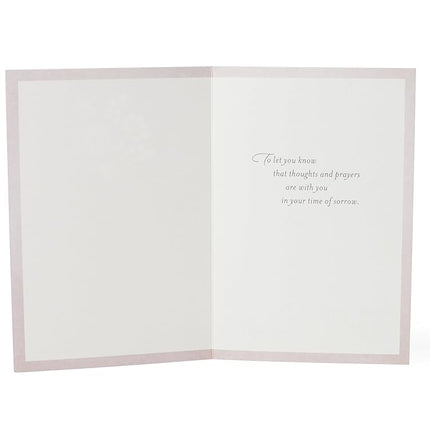 Hallmark Sympathy Greeting Card (Laser Flower)