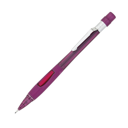 Pentel Quicker Clicker Automatic Pencil, 0.9mm, Transparent Burgundy Barrel, 2 Pack (PD349BP2-K6)