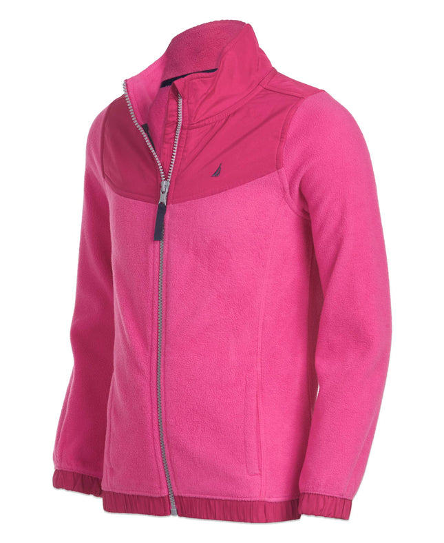 Veste polaire zippée Nautica pour filles, Rose, 12-14
