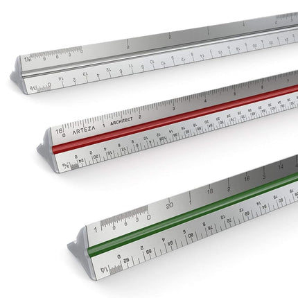 Arteza Architect Scale Ruler, Imperial, 12-Inch Co