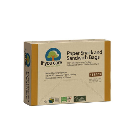 If You Care 100% Unbleached Paper Sandwich AND Sna