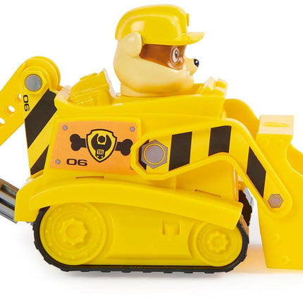 PAW Patrol, Rubble’s Bulldozer, Toy Vehicle with Collectible Action Figure, Sustainably Minded Kids’ Toys for Boys & Girls Aged 3 and Up