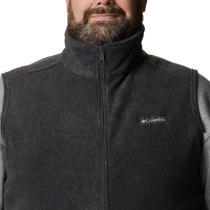 Columbia Men's Steens Mountain Vest Fleece Gilet Vest, Charcoal Heather, Size XXL