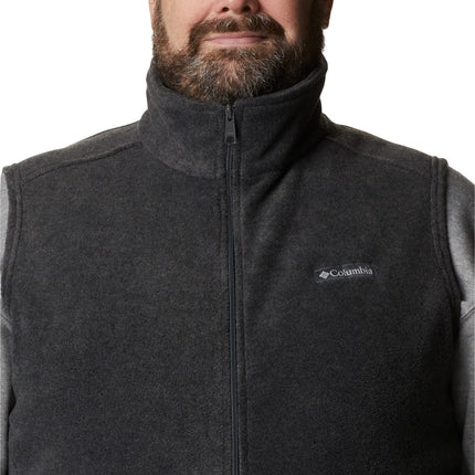 Columbia Men's Steens Mountain Vest Fleece Gilet Vest, Charcoal Heather, Size XXL