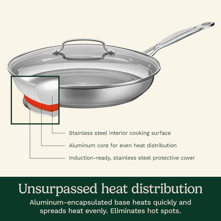 Cuisinart 722-30G Chef's Classic 12-Inch Skillet with Glass Cover