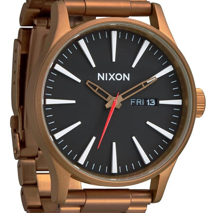 Nixon Classic Watch NIXON-A356-P, Bronze/Black, Standard Size, Sentry SS