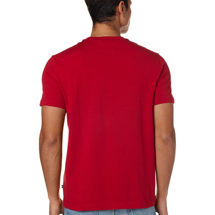 Nautica Men's Solid Crew Neck Short-Sleeve Pocket T-Shirt Red, XXXL Tall