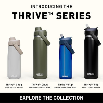 CamelBak Thrive Chug Tritan Renew Water Bottle Charcoal, 20oz