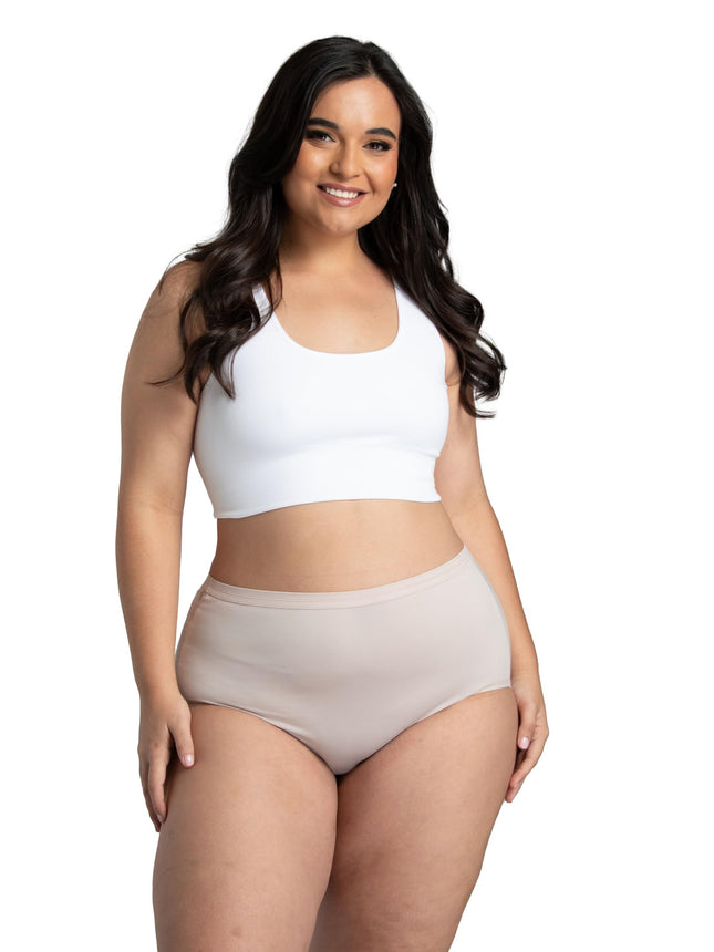 Fruit of the Loom Ropa Interior de Microfibra para Mujer (Talla Regular y Talla Grande), Talla Grande, Paquete de 6 Surtidos, 11 US, Brief - Microfibra - Los Colores Pueden Variar, 11 Plus