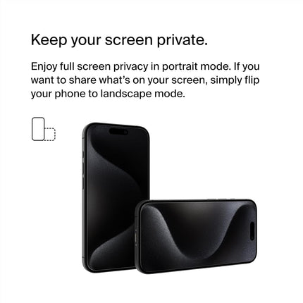 Belkin ScreenForce TemperedGlass Treated Privacy Screen Protector for iPhone 15 Pro - Slim & Scratch-Resistant - Includes Easy Align Tray for Bubble Free Application