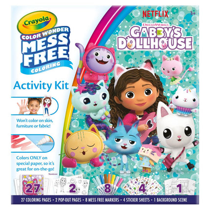 Crayola Color Wonder Gabby's Dollhouse Activity Kit, Mess Free Coloring Set for Toddlers, Travel Activities, Toddler Toys, Gifts for Girls & Boys