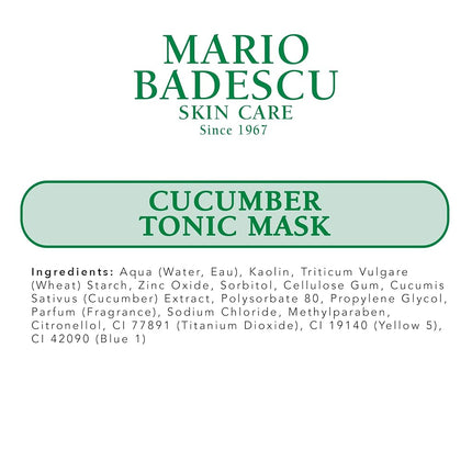 Mario Badescu - mascarilla tónica de pepino para pieles mixtas/grasas/sensibles - 59 ml