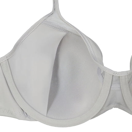 Bali Women's One Smooth U Ultra Light Illusion Neckline Underwire Bra, Crystal Grey, 40B