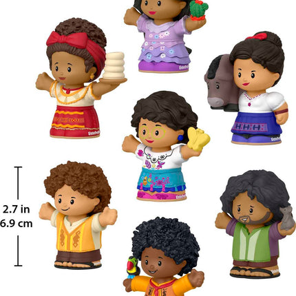 Fisher-Price Little People Juguete para Niños Pequeños, Set de Figuras de Disney Encanto, 7 Personajes para Juego de Imitación en Preescolar, Edades 18+ Meses