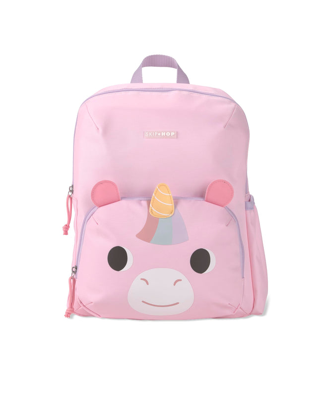 Skip Hop Toddler Backpack with Adjustable Padded Straps, Front Zip Pocket and Side Bottle Pocket, Fits School Size Folders, Besties Squad, Unicorn, Age 3+