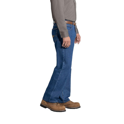 Red Kap Men's Relaxed Fit Jean, Stonewash, 42x30