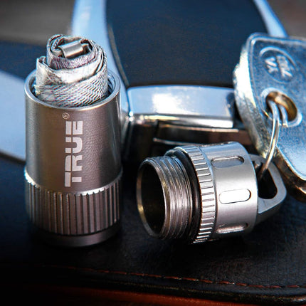 True Utility CashStash + Keyring Cash Holder - Waterproof Capsule, Travel Accessory