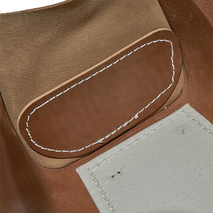 Klein Tools 5115 Tool Bag, Leather Tote for Hand Tools is Extra Heavy Duty Organizer with Double Ply Bottom