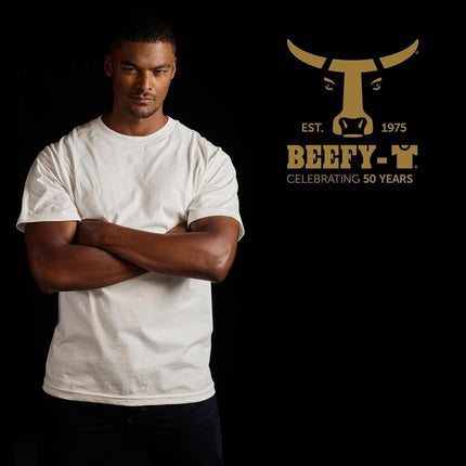 Hanes Men's T-Shirt, Beefy-T Heavyweight Cotton Crewneck Tee, 1 or 2 Pack, Available in Tall Sizes, Charcoal Heather - 1 Pack, 3XL