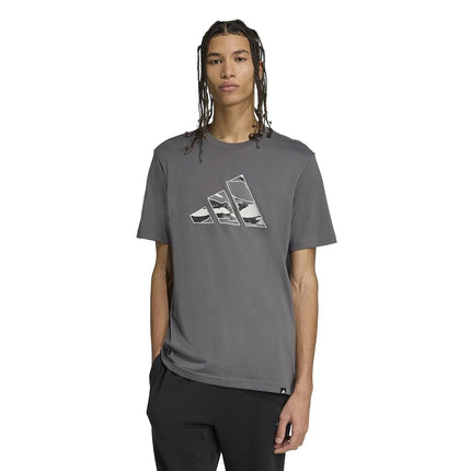 adidas Men's Camouflage Graphic T-Shirt, Grey/Logo