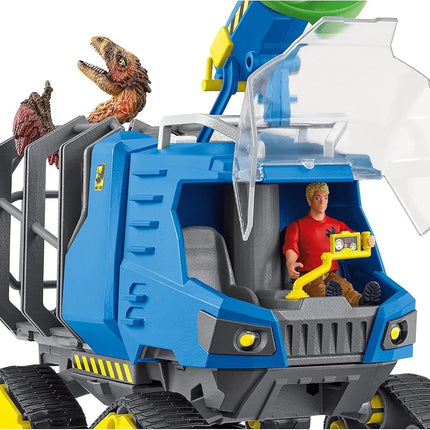 Schleich Dinosaurs - 5Pc Track Vehicle Playset - Kids Ages 4+ | 42604